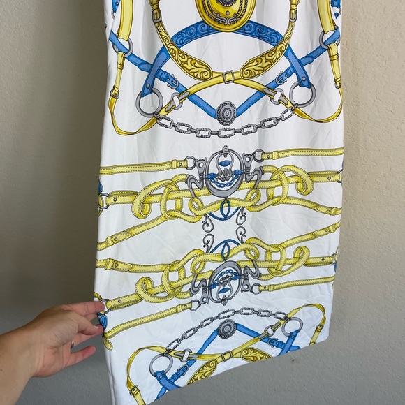 J. McLaughlin Sophia Chains Sleeveless Dress Size Small - Picture 3 of 6